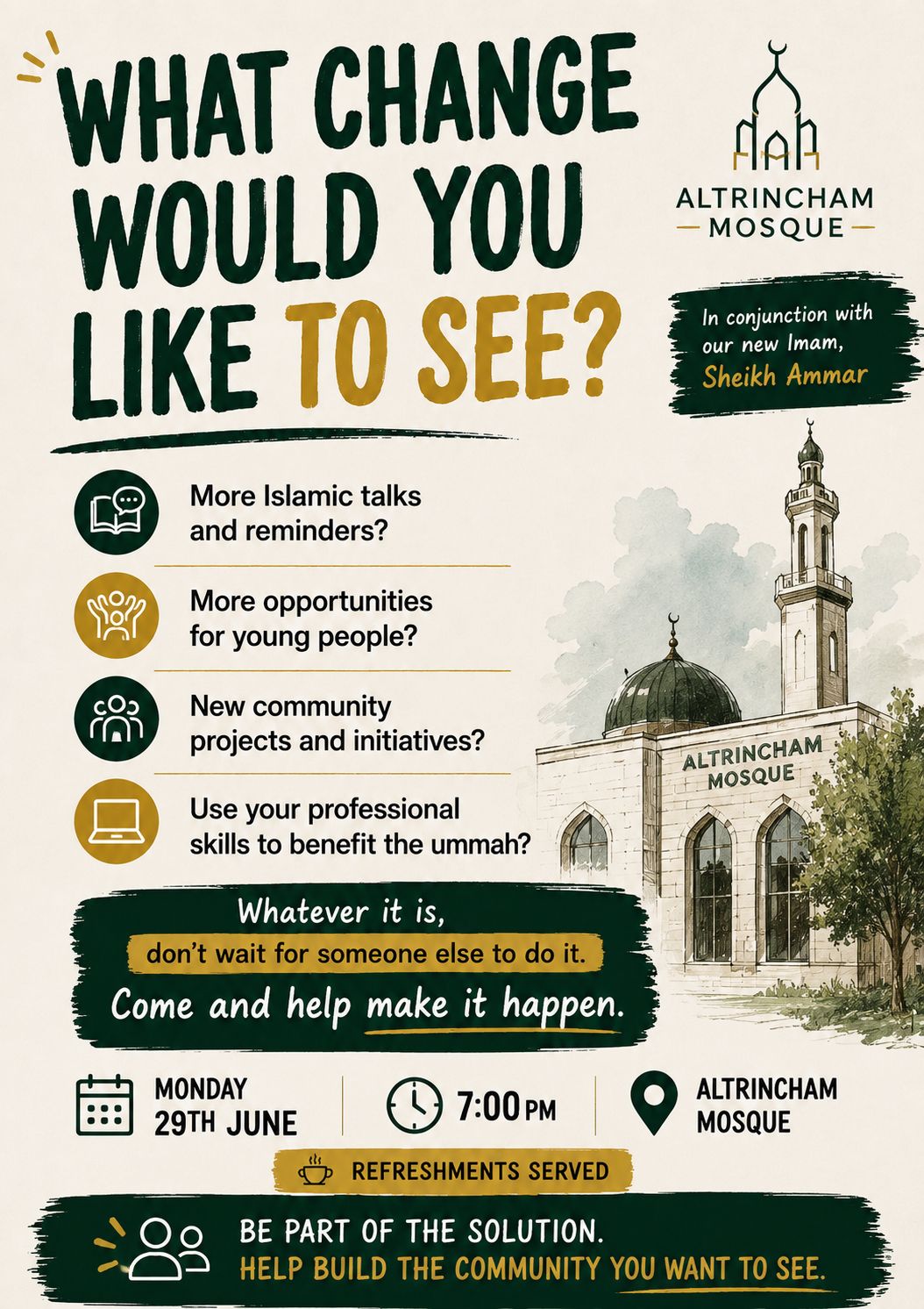 What change would you like to see?